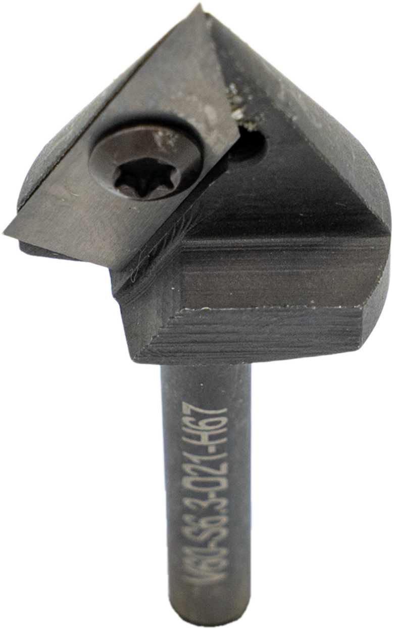 Torquata 60 Degree Carbide Insert V-Groove Router Bit 1/4in Shank