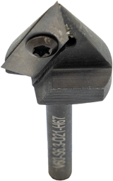 Torquata 60 Degree Carbide Insert V-Groove Router Bit 1/4in Shank