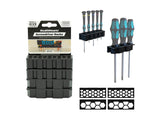 StealthMounts Wall Hive System Screwdriver Rack Pack of 4 Black