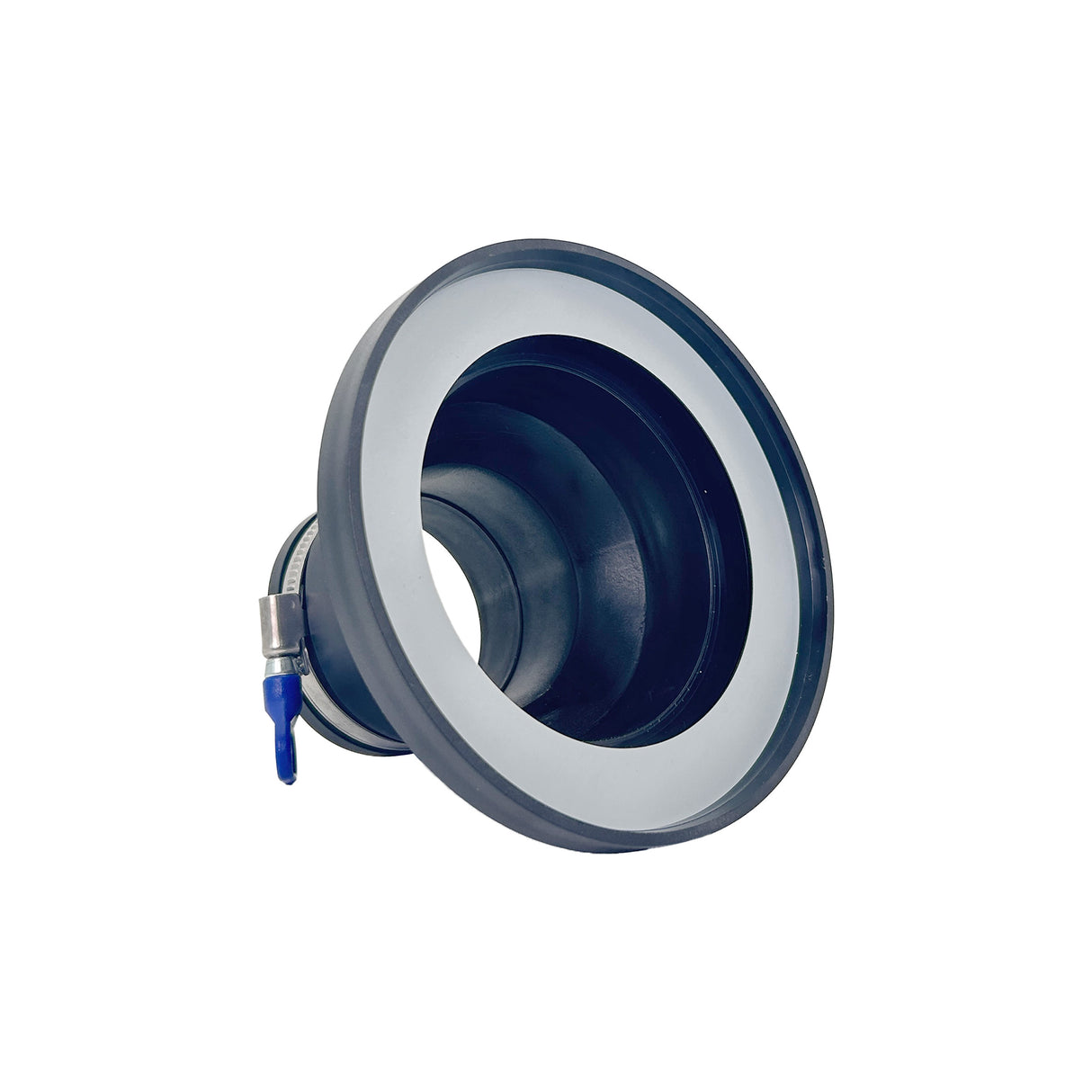 Sherwood Dust Extraction 4in Female Quick Connection Magnetic Coupling with 2 1/2in Flexible Cuff