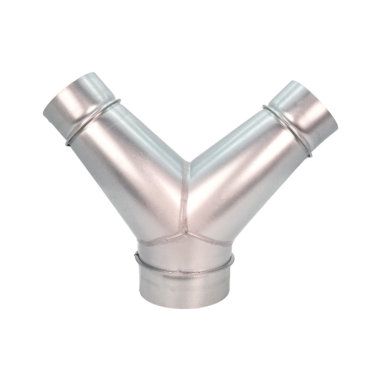 Sherwood Metal Dust Extraction Y-Connector Fitting 6in to 4in Twin Outlet Reducer