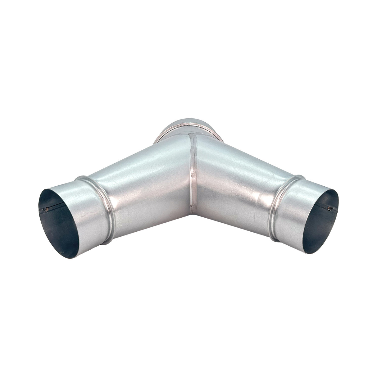 Sherwood Metal Dust Extraction Y-Connector Fitting 6in to 4in Twin Outlet Reducer