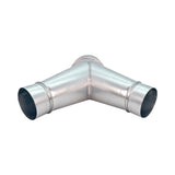 Sherwood Metal Dust Extraction Y-Connector Fitting 6in to 4in Twin Outlet Reducer
