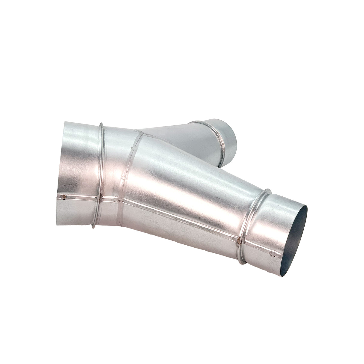 Sherwood Metal Dust Extraction Y-Connector Fitting 6in to 4in Twin Outlet Reducer