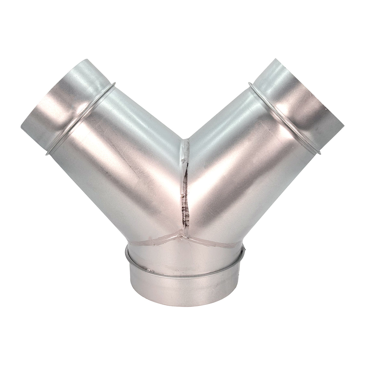 Sherwood Metal Dust Extraction Y-Connector Fitting 8in to 6in Twin Outlet Reducer