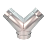 Sherwood Metal Dust Extraction Y-Connector Fitting 8in to 6in Twin Outlet Reducer