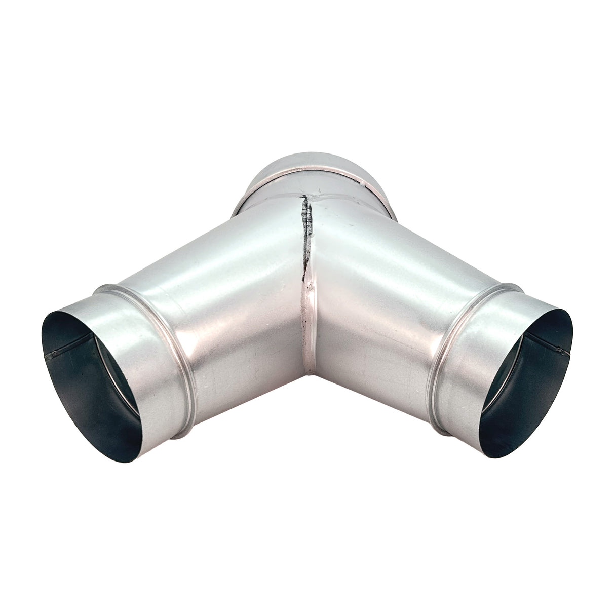 Sherwood Metal Dust Extraction Y-Connector Fitting 8in to 6in Twin Outlet Reducer