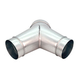 Sherwood Metal Dust Extraction Y-Connector Fitting 8in to 6in Twin Outlet Reducer