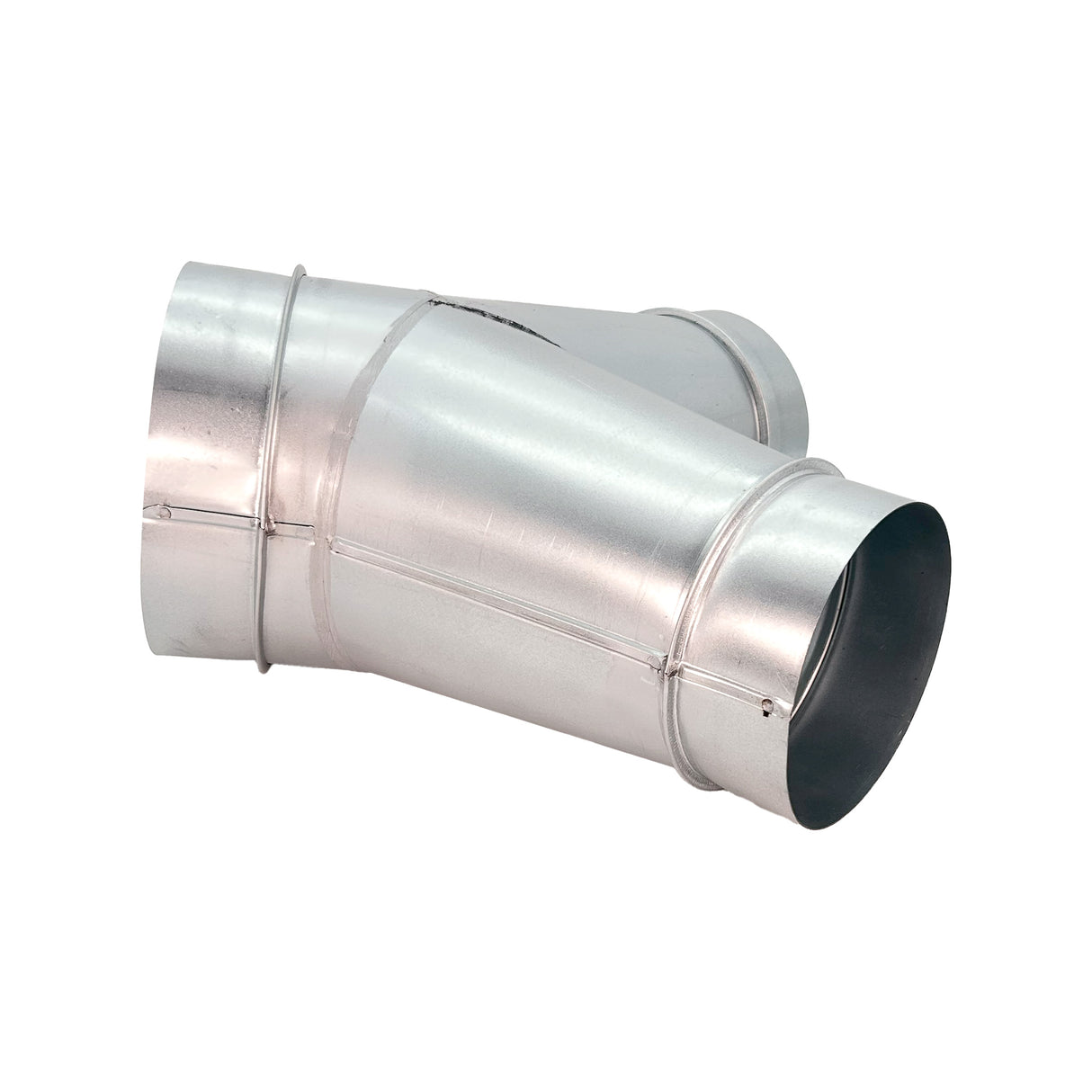 Sherwood Metal Dust Extraction Y-Connector Fitting 8in to 6in Twin Outlet Reducer