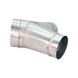 Sherwood Metal Dust Extraction Y-Connector Fitting 8in to 6in Twin Outlet Reducer