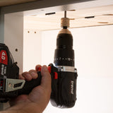 Trend ZIPBOLT Compact Laminate Worktop Connector Kit suits 16-25mm Material Thickness