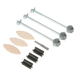 Trend ZIPBOLT Compact Laminate Worktop Connector Kit suits 16-25mm Material Thickness