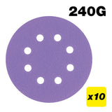 Trend Random Orbital Sanding Discs 125mm Pack of 10