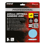 Trend Pro Mesh Drywall Sanding Discs 225mm Pack of 5