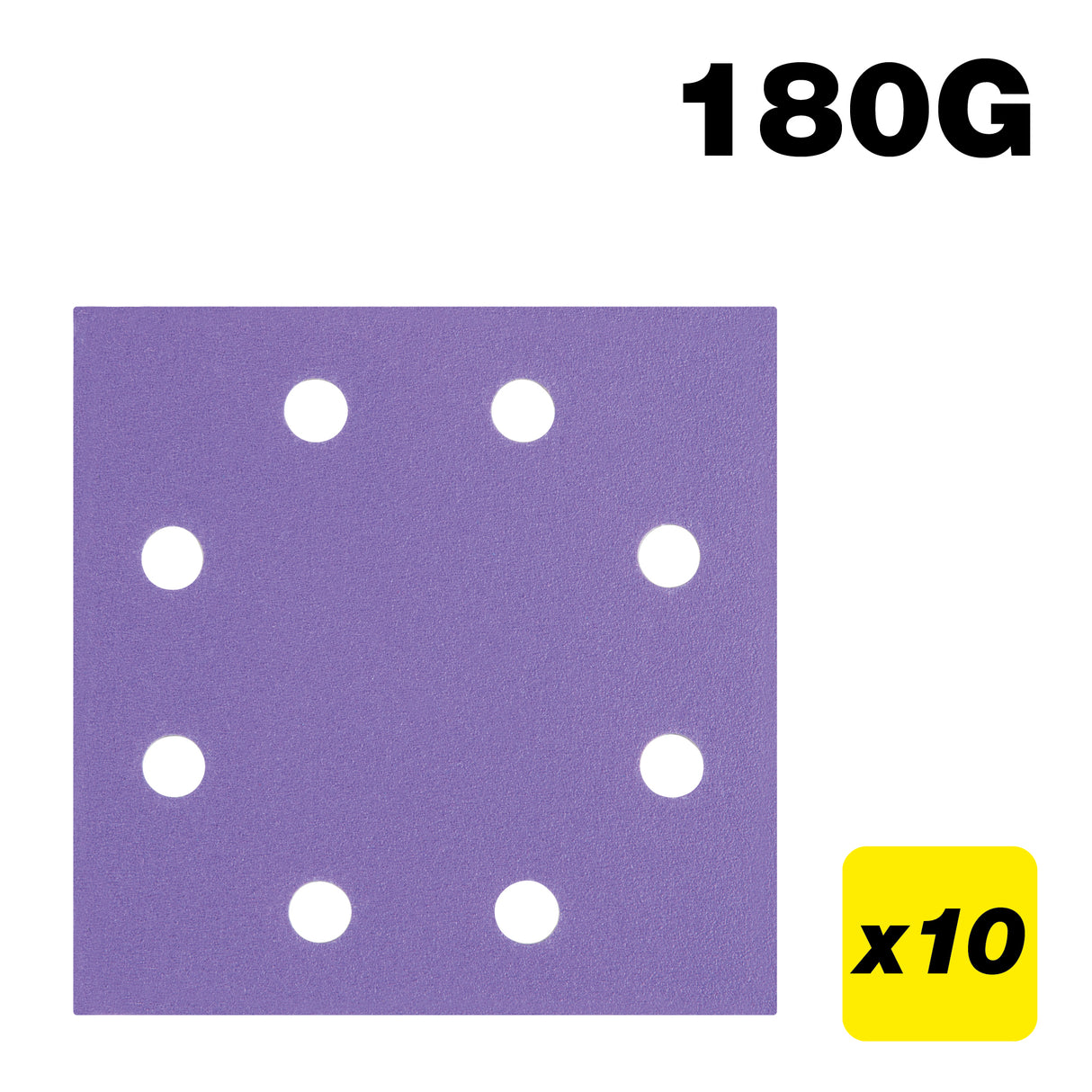Trend 8-Hole Quarter Sheet Sanding Pads 115 x 115mm Pack of 10