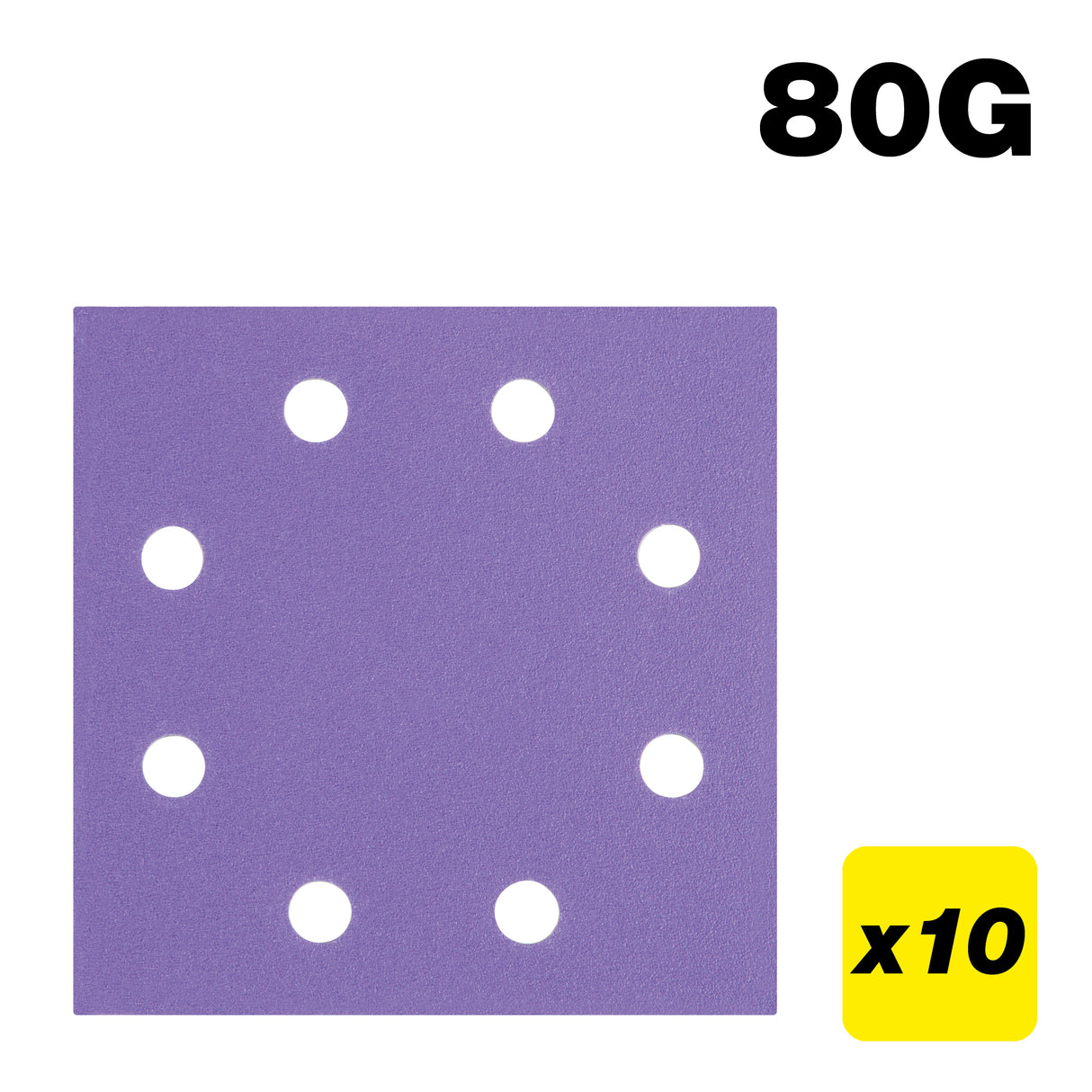 Trend 8-Hole Quarter Sheet Sanding Pads 115 x 115mm Pack of 10
