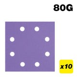 Trend 8-Hole Quarter Sheet Sanding Pads 115 x 115mm Pack of 10