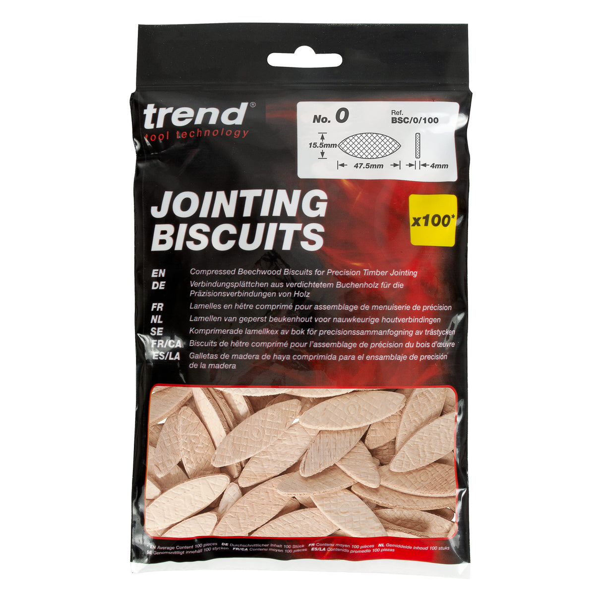 Trend No. 0 Size Jointing Biscuits