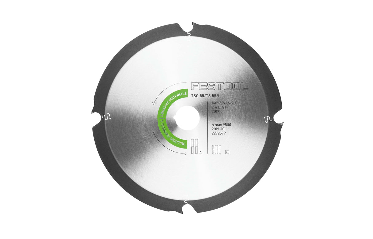 Festool 160mm Diamond Saw Blade for Gypsum and Cement Fibreboard