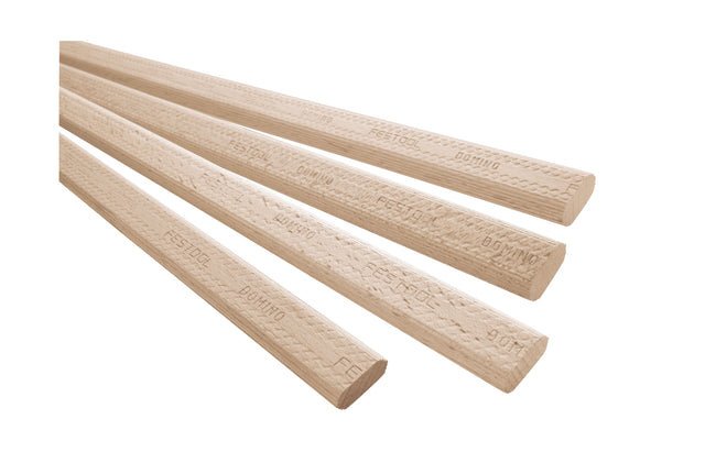 Festool Beech Tenons 12mm x 750mm for DF 700 Pack of 22 - Solid beech wood rods for durable woodworking joints