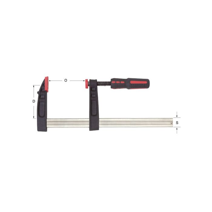Trend Heavy Duty F-Clamp Steel Bar 200mm Capacity