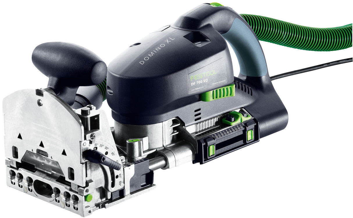 Festool DF 700 DOMINO Joining Machine in Systainer - Close-up view of patented pendulum routing principle