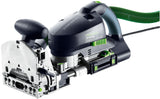 Festool DF 700 DOMINO Joining Machine in Systainer - Close-up view of patented pendulum routing principle