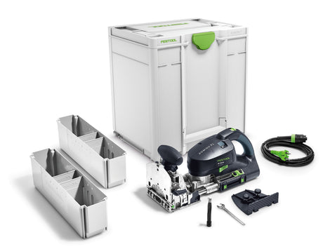 Festool DF 700 DOMINO Joining Machine in Systainer for precise and scorch mark-free dowel holes