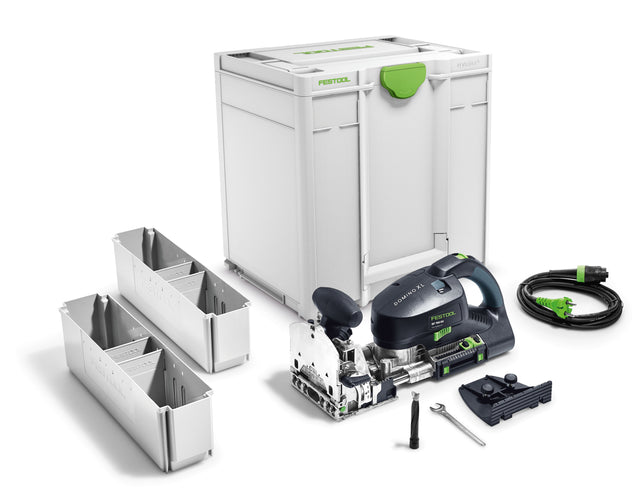 Festool DF 700 DOMINO Joining Machine in Systainer for precise and scorch mark-free dowel holes
