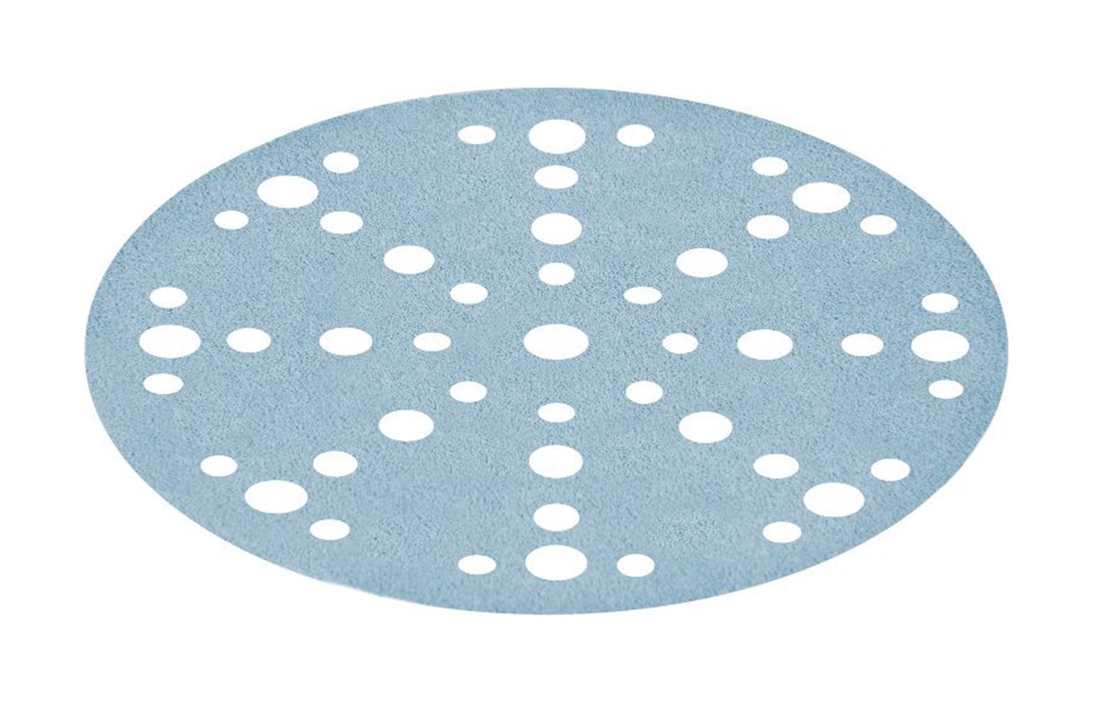 Festool 150mm Granat Net Abrasive Disc Pack of 50 in use on woodworking project
