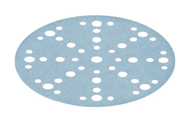 Festool 150mm Granat Net Abrasive Disc Pack of 50 in use on woodworking project
