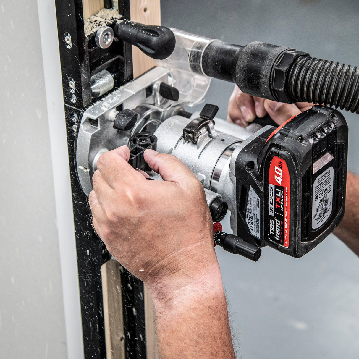 Trend AnyDoor Hinge Router Jig in Carry Bag