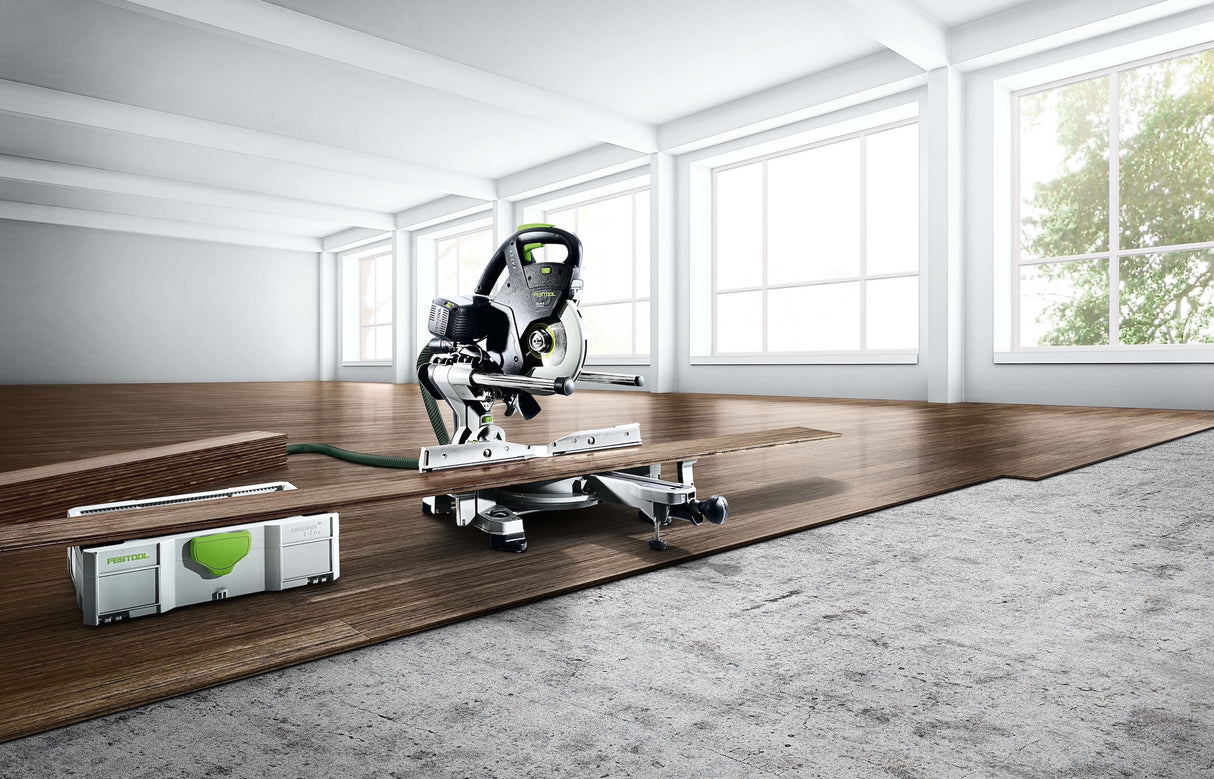 Festool KS 60 KAPEX 216mm Slide Compound Mitre Saw with LED Spotlight Set