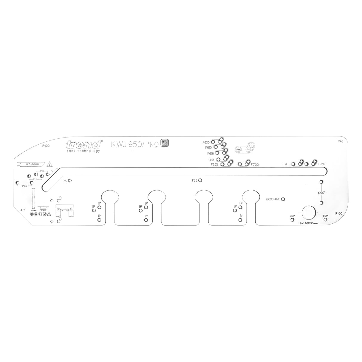 Trend 950mm Professional Kitchen Worktop Router Jig