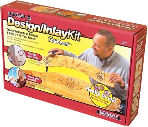 Milescraft Design & Inlay Kit for Woodworking Routers Imperial