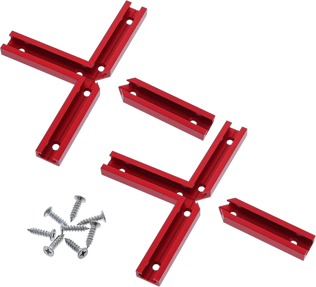 Milescraft CrossTrax Intersection T-Track 8 Pieces Pre-Drilled