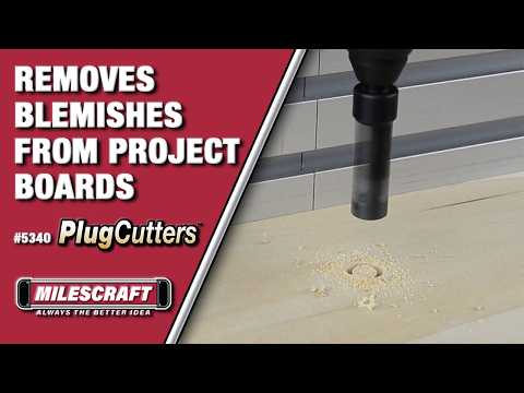 Milescraft 3-Piece PlugCutter Set Tapered 1/4in, 3/8in & 1/2in Plugs