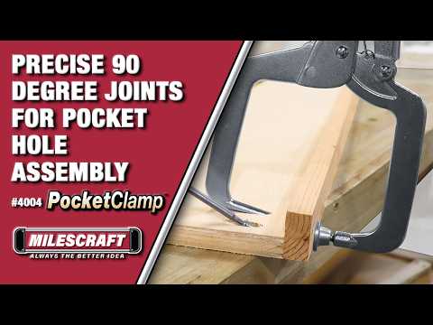 Milesctaft PocketClamp Face Frame Right-Angle Clamp 4in Reach