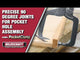 Milesctaft PocketClamp Face Frame Right-Angle Clamp 4in Reach