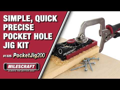 Milescraft PocketJig200 Set with Clamp & Pocket Hole Screws