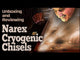 Narex Set of 5 Cryogenic Steel Cabinet Chisels Bevel Edge in Wooden Case