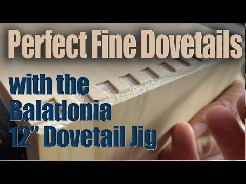 Baladonia Dovetail Jig for Plunge Routers 1/2in Half-Blind Template