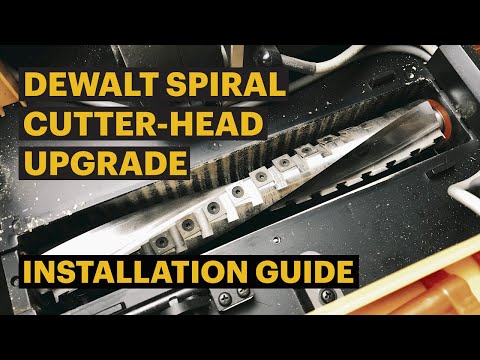Sherwood Helical Cutterhead Upgrade for DeWalt DW735-XE Thicknesser