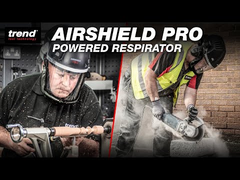 Trend Airshield Pro Respirator Face Shield Dust Mask Battery Powered