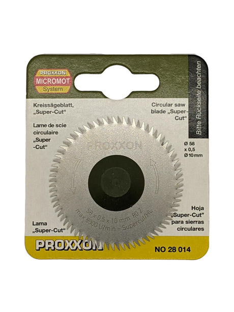 PROXXON Crosscut Super-Cut Circular Saw Blade 58mm Diameter Suits KS-230 Benchtop Mini Table Saw