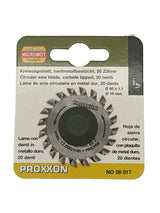 PROXXON Tungsten Tipped Circular Saw Blade 50mm Diameter Suits KS-230 Benchtop Mini Table Saw