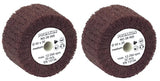 PROXXON Satin Finishing Cylinders for Cylinder Sander, 2-pack, ideal for metal cleaning and matting