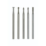 PROXXON Tungsten Vanadium Milling Bits Pack of 5 Assorted Shapes