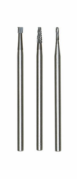 PROXXON Milling Bits Tungsten Carbide Assorted Size & Shape Pack of 3