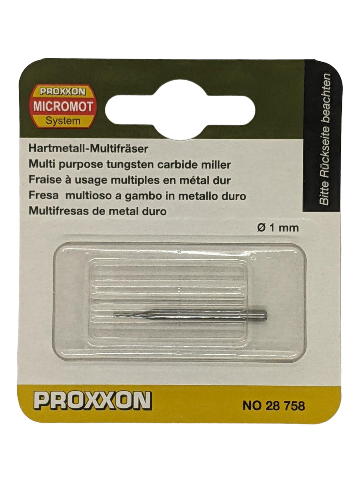 PROXXON Milling Bits Multi-Purpose Tungsten Carbide Upcut